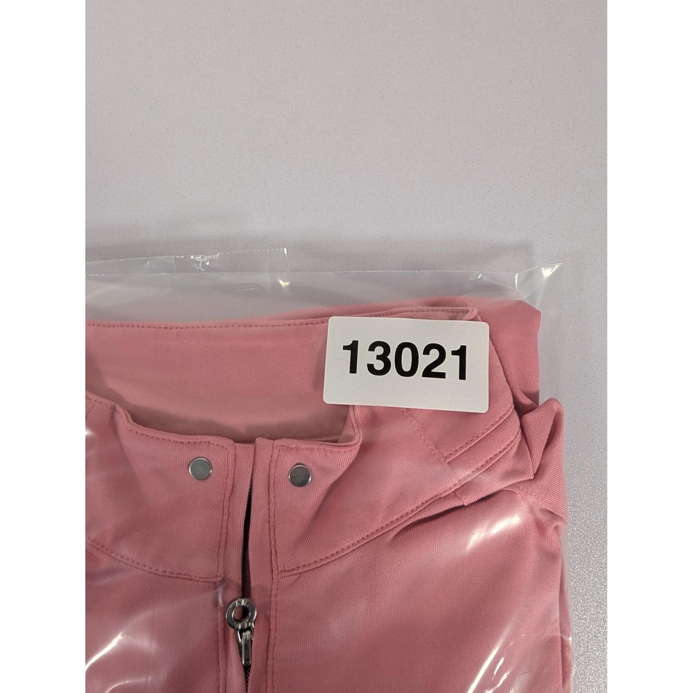 Tail Pullover Womens Medium Pink Quarter Zip Long Sleeve‎ Golf Athletic Stretch - Picture 12 of 12